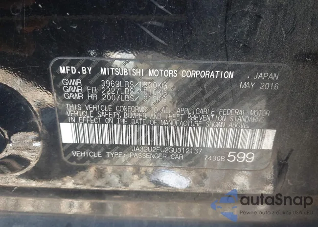 JA32U2FU2GU012137: 43907421