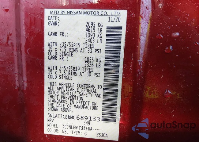 5N1AT3CB6MC689133: 43906463