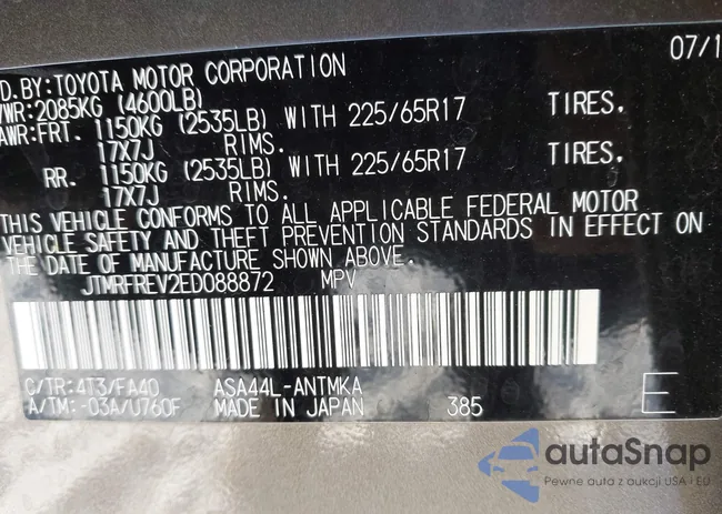 JTMRFREV2ED088872: 43907933