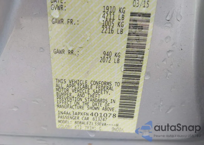 1N4AL3APXFN401078: 43907941