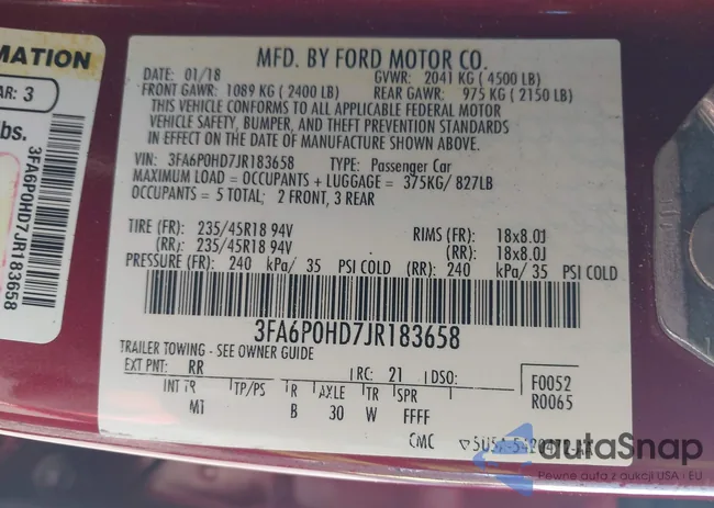 3FA6P0HD7JR183658: 43907949