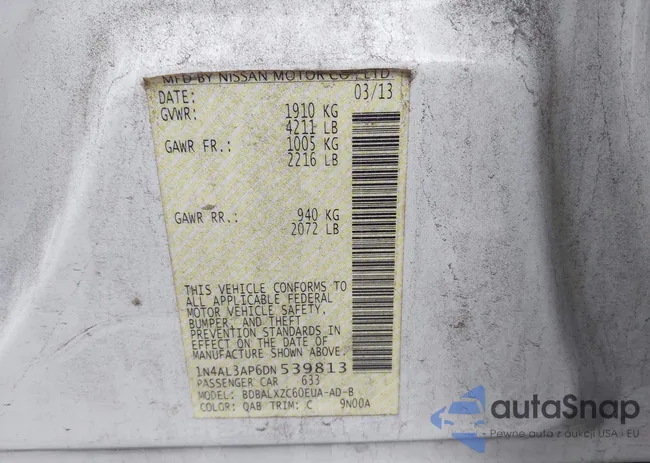 1N4AL3AP6DN539813: 43907961