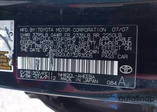 JTDKB20U073293005: 43907963