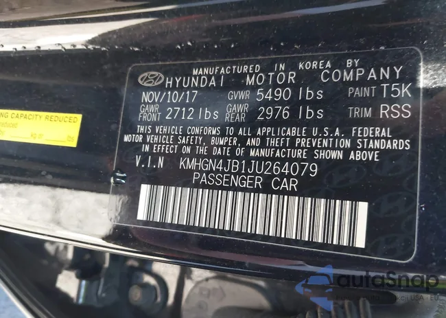 KMHGN4JB1JU264079: 43907976