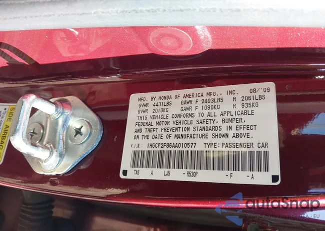 1HGCP2F86AA010577: 43908051