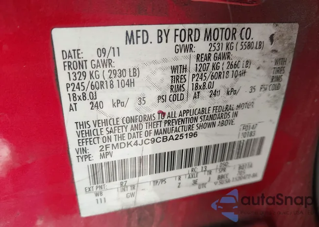 2FMDK4JC0CEA25196: 43908142