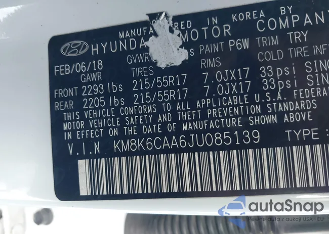 KM8K6CAA6JU085139: 43908143