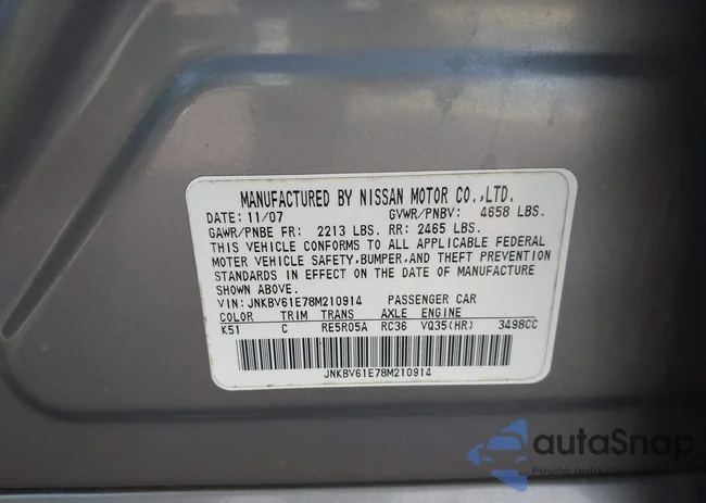 JNKBV61E78M210914: 43908163