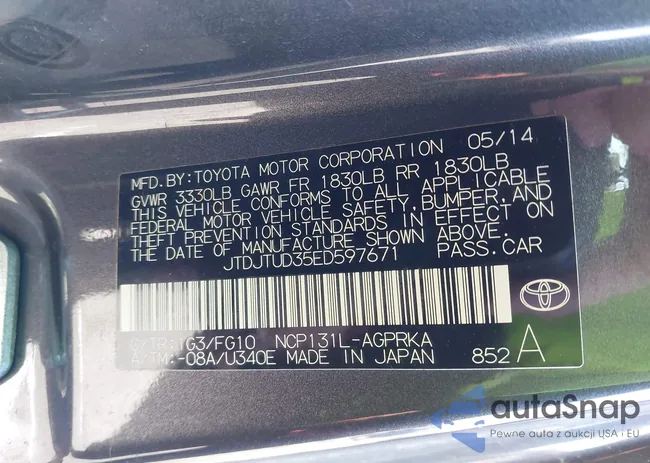 JTDJTUD35ED597671: 43908223