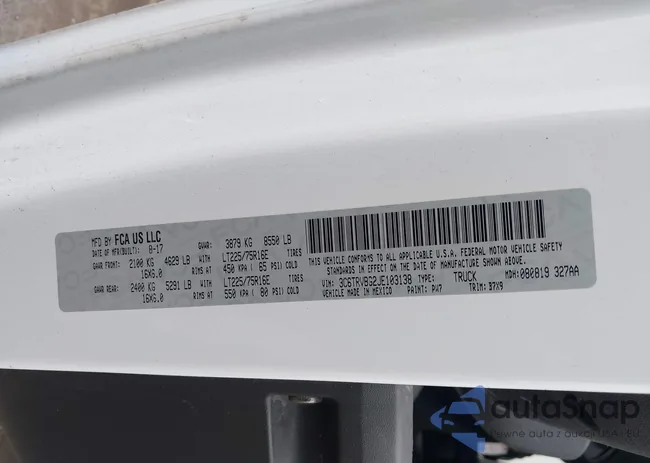 3C6TRVBG2JE103138: 43908246