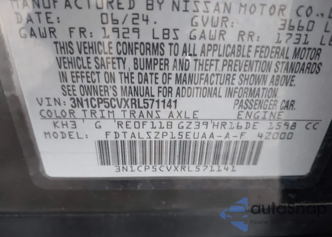 3N1CP5CVXRL571141: 43908276