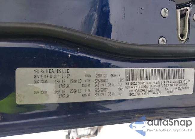 3C4NJDBB6JT232177: 43908347