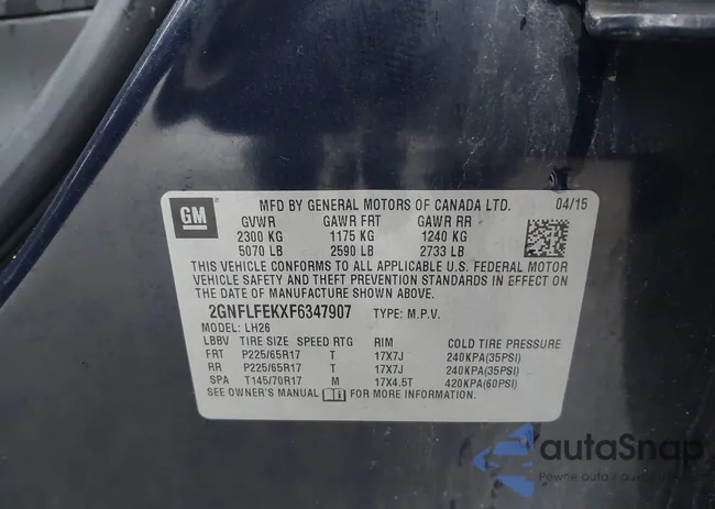 2GNFLFEKXF6347907: 43907477