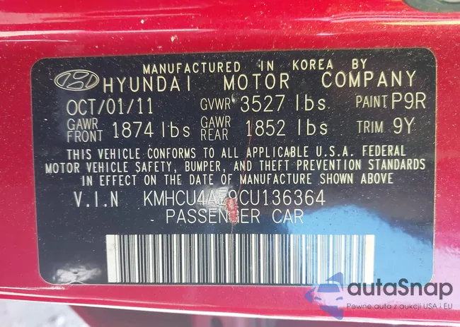 KMHCU4AE9CU136364: 43907478