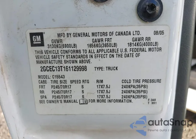 2GCEC13T161129998: 43907579