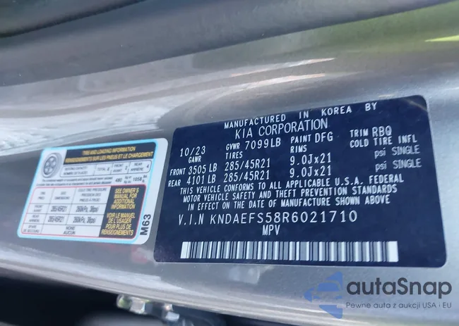 KNDAEFS58R6021710: 43907809