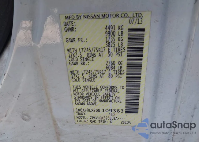 1N6AF0LX7DN109363: 43907827