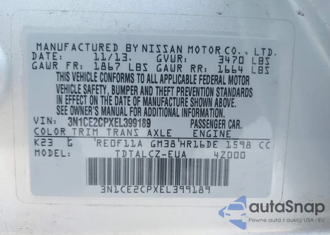 3N1CE2CPXEL399189: 43908899