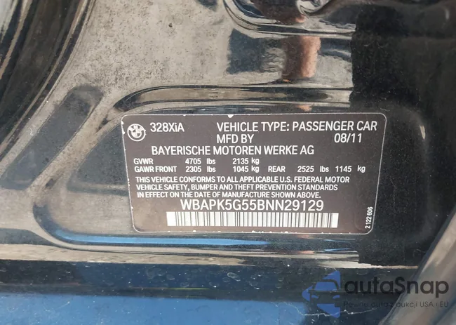 WBAPK5G55BNN29129: 43908948