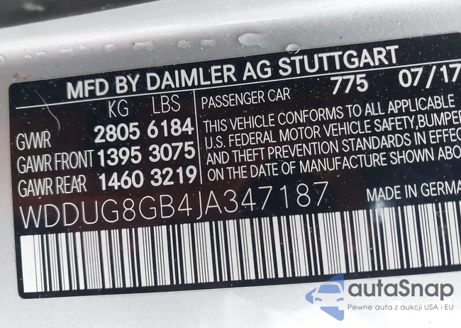 WDDUG8GB4JA347187: 43908955