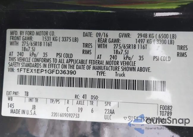 1FTEX1EP1GFD36390: 43909043