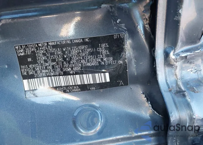 2T3ZFREV6DW039739: 43909103