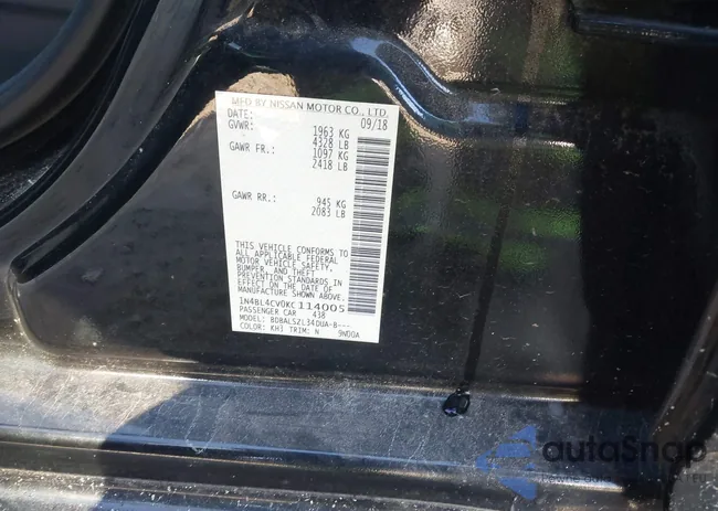 1N4BL4CV0KC114005: 43909218