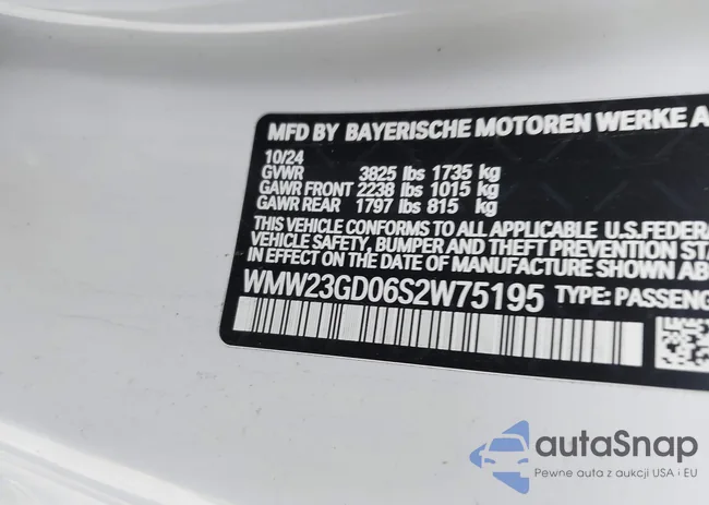 WMW23GD06S2W75195: 43909254