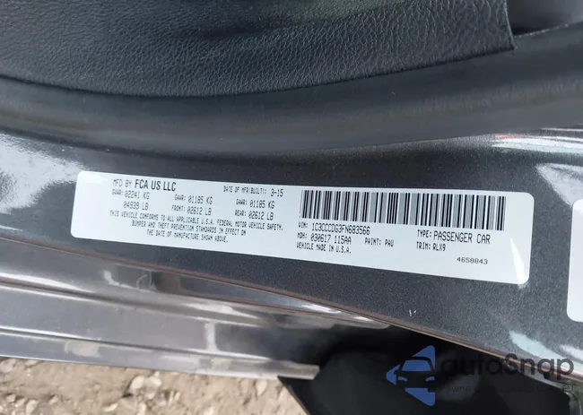 1C3CCCDG3FN683566: 43908508