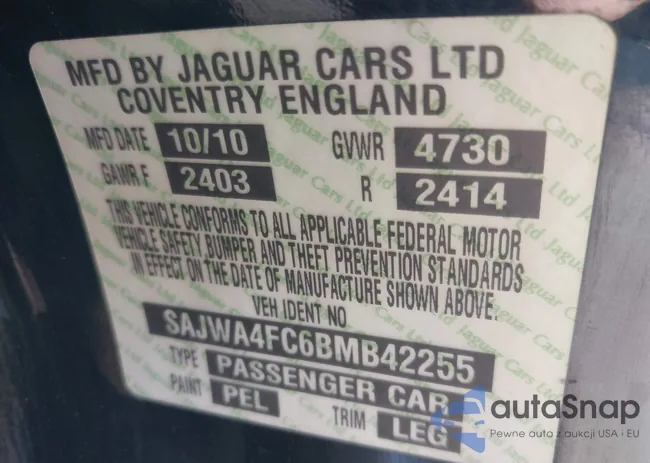 SAJWA4FC6BMB42255: 43908547