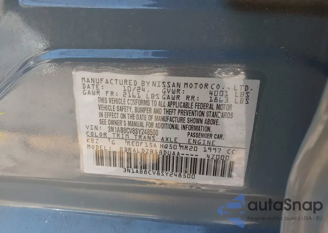 3N1AB8CV8SY248500: 43908685