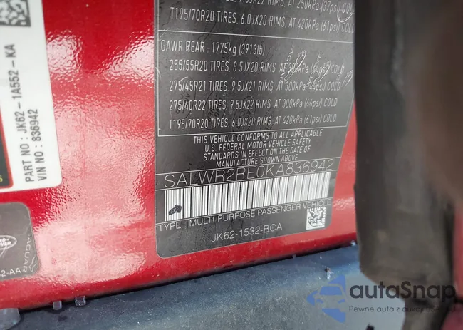 SALWR2RE0KA836942: 43908729