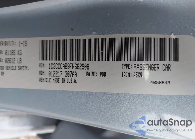 1C3CCCAB9FN662908: 43908733