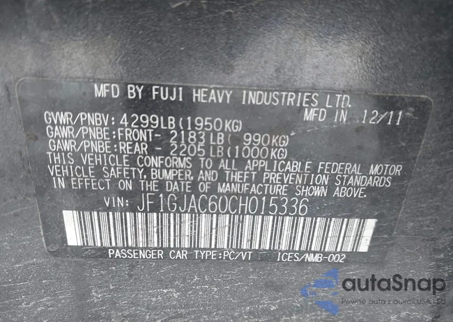 JF1GJAC60CH015336: 43908773