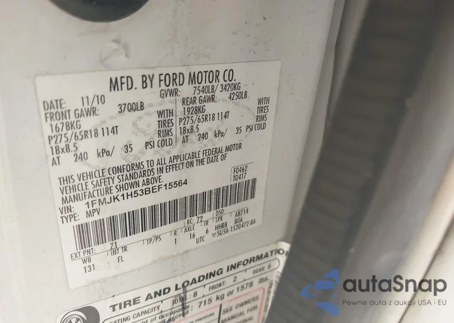 1FMJK1H53BEF15564: 43910154