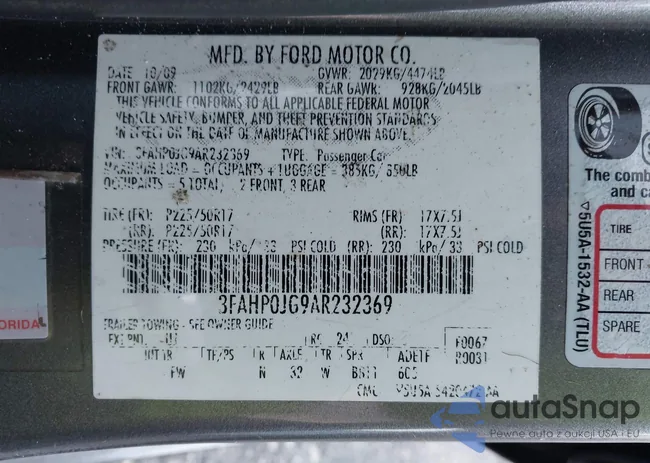 3FAHP0JG9AR232369: 43910264