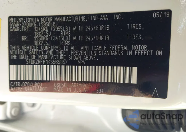 5TDKZRFH1KS565857: 43909442