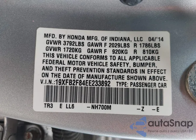 19XFB2F84EE233892: 43909558