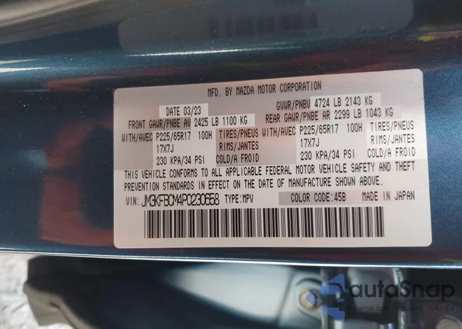 JM3KFBCM4P0230658: 43909684