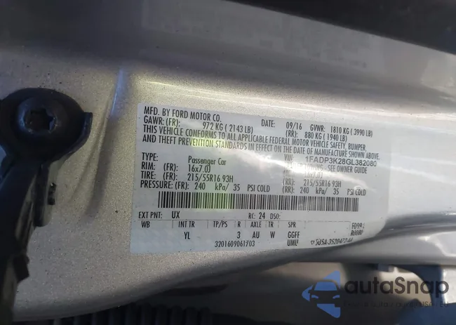 1FADP3K28GL382080: 43909761