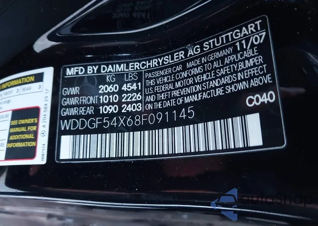 WDDGF54X68F091145: 43910904