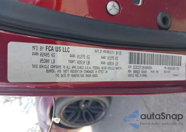 2C3CDZFJ2KH694554: 43910495