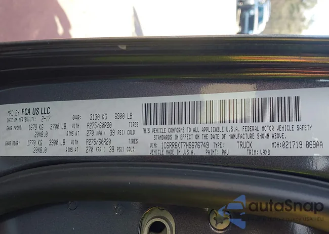 1C6RR6KT7HS676749: 43911850