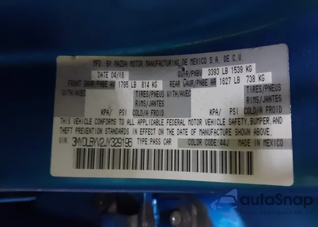 3MYDLBYV2JY329196: 43911886