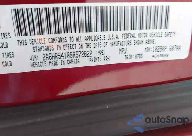 2A8HR54109R572822: 43911926