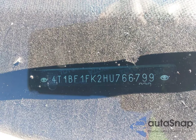 4T1BF1FK2HU766799: 43911955