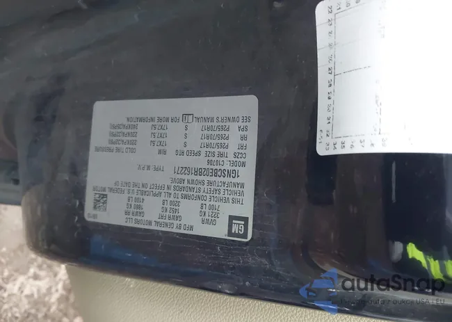 1GNSCBE02BR162271: 43912084