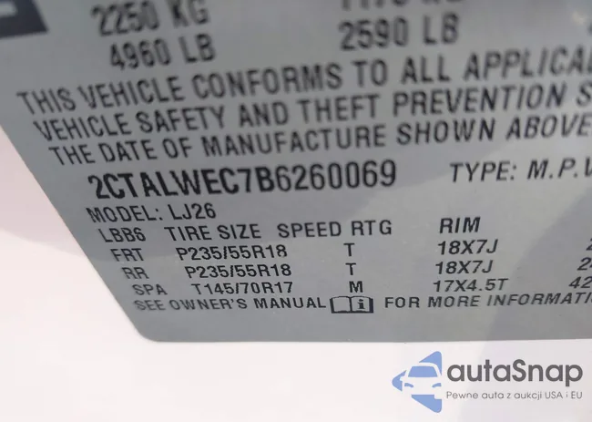 2CTALWEC7B6260069: 43912198