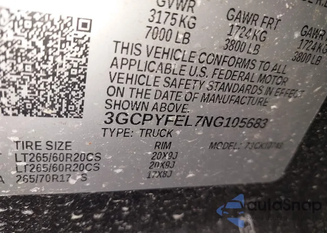 3GCPYFEL7NG105683: 43912213