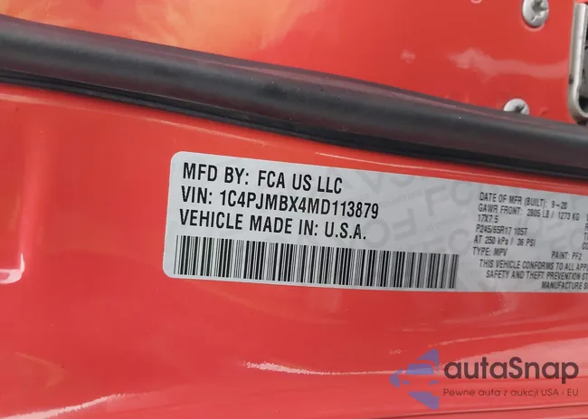 1C4PJMBX4MD113879: 43912274